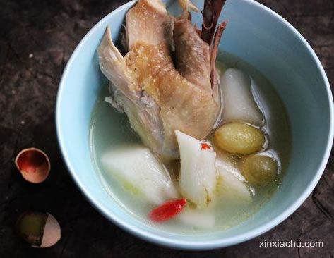 山藥白果雞湯