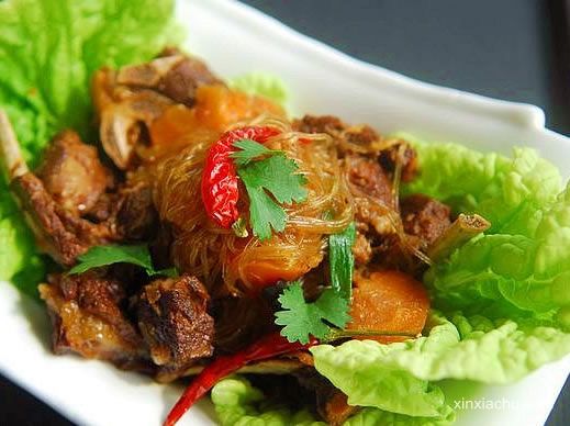 香辣羊排燉粉條