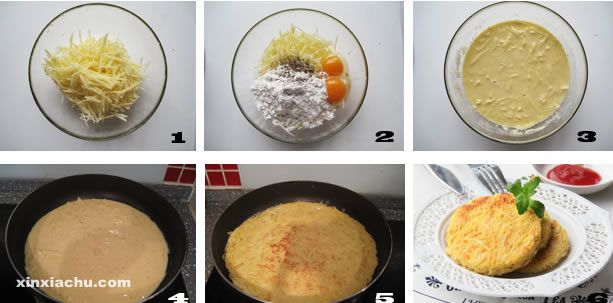 香煎土豆絲雞蛋餅