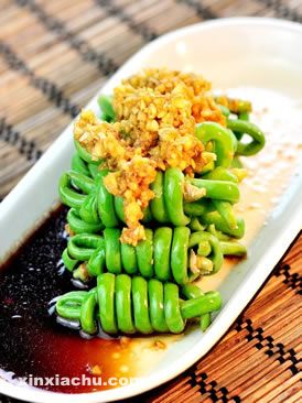 姜汁豇豆的做法