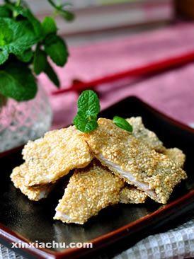 芝麻魚排的做法