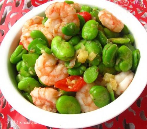 蠶豆炒蝦仁