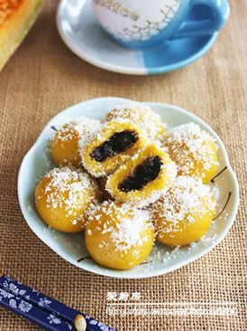 椰蓉南瓜丸子的做法