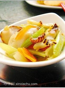 炒海螺片的做法