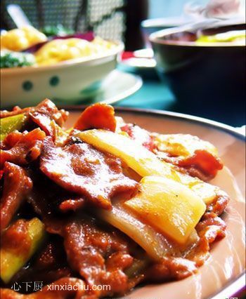 鴨梨油條劃牛柳