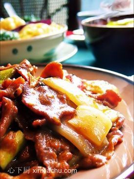 鴨梨油條劃牛柳的做法