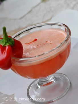 紅甜椒紅黃櫻番汁的做法