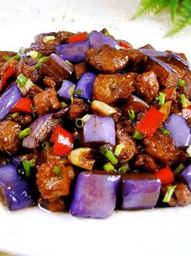 茄子炒雞丁的做法