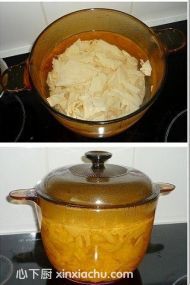 腐竹蛋花甜湯的家常做法第3步圖片步驟 m.xalove.com.cn