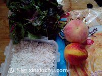 莧菜糯米桃子派的家常做法第1步圖片步驟 m.xalove.com.cn