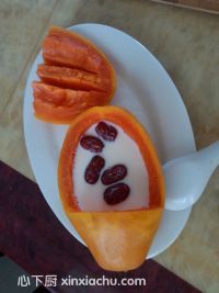 木瓜紅棗牛奶的家常做法第5步圖片步驟 m.xalove.com.cn