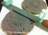 6寸紫薯戚風(fēng)蛋糕的家常做法第11步圖片步驟 m.xalove.com.cn