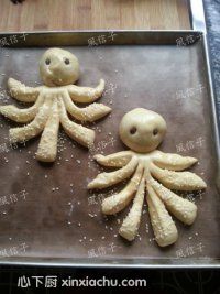 章魚(yú)哥面包的家常做法第9步圖片步驟 m.xalove.com.cn