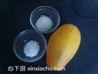 木瓜涼粉凍的家常做法第1步圖片步驟 m.xalove.com.cn