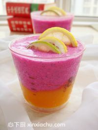 雙色果味冰激凌的家常做法第8步圖片步驟 m.xalove.com.cn