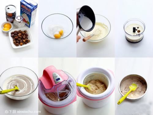 板栗椰奶冰淇淋的家常做法第1步圖片步驟 m.xalove.com.cn
